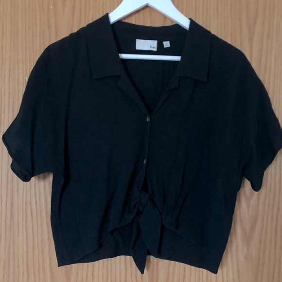 WILFRED TIE FRONT BLOUSE - Picture 2 of 3